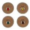 JOANNA BUCHANAN Sparkle Bee Coasters 4-Piece Set