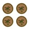 JOANNA BUCHANAN Palm Tree Coasters 4-Piece Set
