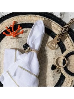 JOANNA BUCHANAN Straw Ruffle Edge Coasters 4-Piece Set -JOANNA BUCHANAN Sales unnamed file 138