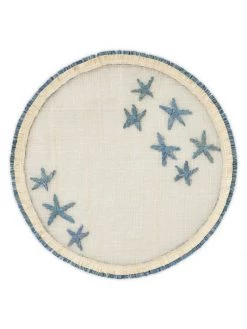 JOANNA BUCHANAN Star 4-Piece Straw Placemat Set