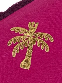 JOANNA BUCHANAN Palm Tree Linen Lumbar Pillow -JOANNA BUCHANAN Sales unnamed file 147