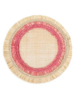 JOANNA BUCHANAN Straw 4-Piece Coaster Set