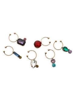JOANNA BUCHANAN Jeweled Wine Charms 6-Piece Set