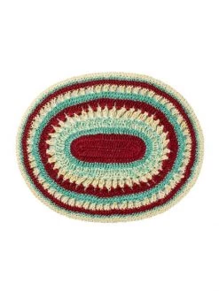 JOANNA BUCHANAN Multicolored Crochet Placemats Berry -JOANNA BUCHANAN Sales unnamed file 167
