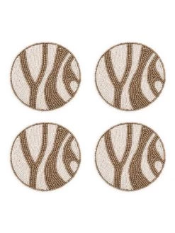 JOANNA BUCHANAN Zebra Coasters Black -JOANNA BUCHANAN Sales unnamed file 179