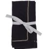 JOANNA BUCHANAN Pewter-Trim Dinner Napkin Set