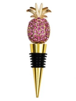 JOANNA BUCHANAN Pink Pineapple Wine Stopper Turquoise -JOANNA BUCHANAN Sales unnamed file 195