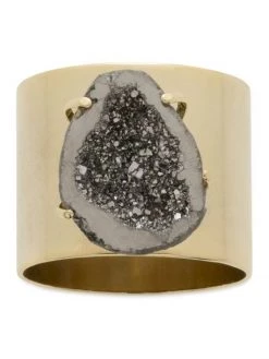 JOANNA BUCHANAN Druzy Napkin Rings 2-Piece Set