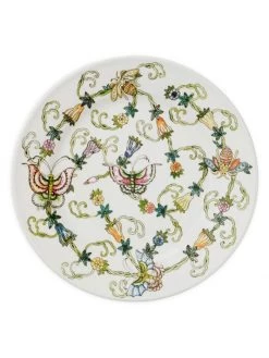 JOANNA BUCHANAN Butterfly & Bees Dinner Plates, Set Of 4