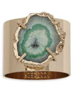 JOANNA BUCHANAN Crystal Agate Napkin Rings 2-Piece Set