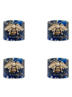 JOANNA BUCHANAN Stripey Bee Resin Napkin Rings 4-Piece Set -JOANNA BUCHANAN Sales unnamed file 33
