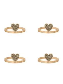 JOANNA BUCHANAN Heart 4-Piece Napkin Ring Set -JOANNA BUCHANAN Sales unnamed file 332