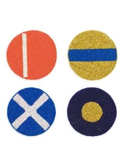 JOANNA BUCHANAN Nautical Coasters 4-Piece Set