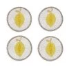 JOANNA BUCHANAN Lemon 4-Piece Coaster Set