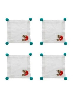 JOANNA BUCHANAN Shrimp Cocktail Napkin Set -JOANNA BUCHANAN Sales unnamed file 367