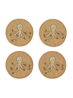 JOANNA BUCHANAN Octopus Coaster 4-Piece Set