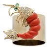 JOANNA BUCHANAN Shrimp Napkin Rings 2-Piece Set