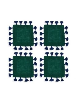 JOANNA BUCHANAN Tassel Cocktail Napkins