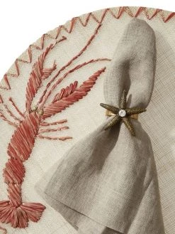 JOANNA BUCHANAN Bronze Starfish Skinny Napkin Rings 4-Piece Set -JOANNA BUCHANAN Sales unnamed file 401