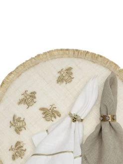 JOANNA BUCHANAN Cabochon Napkin Rings 4-Piece Set -JOANNA BUCHANAN Sales unnamed file 423