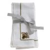JOANNA BUCHANAN Stripey Bee Linen Dinner Napkins 2-Piece Set