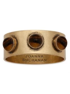 JOANNA BUCHANAN Tiger's Eye Napkin Ring Set