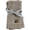 JOANNA BUCHANAN Stripey Bee Dinner Napkins 2-Piece Set