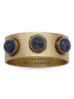 JOANNA BUCHANAN Lapis Lazuli Cabochon Napkin Rings 4-Piece Set