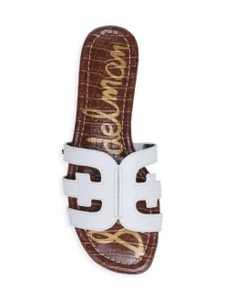 Sam Edelman Bay Flat Leather Sandals -JOANNA BUCHANAN Sales unnamed file 462