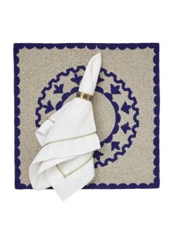 JOANNA BUCHANAN Lapis Lazuli Cabochon Napkin Rings 4-Piece Set -JOANNA BUCHANAN Sales unnamed file 48