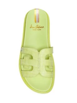 Sam Edelman Valeri Cut-Out Leather Slides Carmine Rose -JOANNA BUCHANAN Sales unnamed file 508