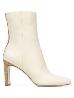 Sam Edelman Anika Square-Toe Leather Booties