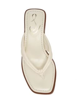 Sam Edelman Daphney Leather Thong Sandals Modern Ivory -JOANNA BUCHANAN Sales unnamed file 527