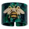 JOANNA BUCHANAN Stripey Bee Resin Napkin Ring Set