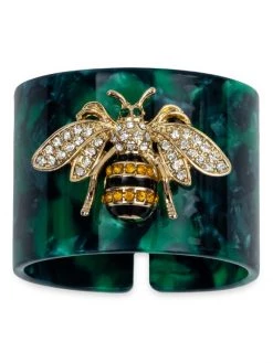 JOANNA BUCHANAN Stripey Bee Resin Napkin Ring Set