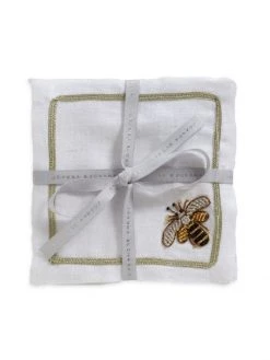 JOANNA BUCHANAN Stripey Bee Cocktail Napkins 4-Piece Set -JOANNA BUCHANAN Sales unnamed file 58