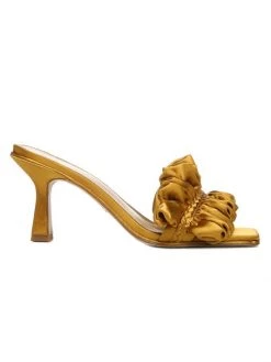 Sam Edelman Kady Satin Sandals Golden Yellow