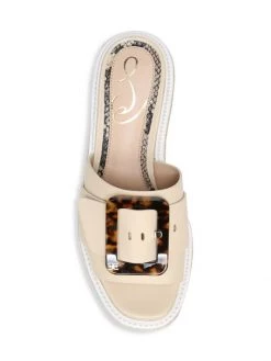 Sam Edelman Livi Wedge Leather Sandals -JOANNA BUCHANAN Sales unnamed file 653