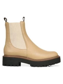 Sam Edelman Laguna Lug-Sole Leather Combat Boots