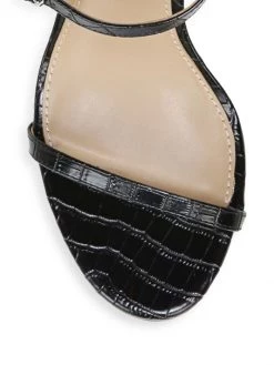 Sam Edelman Doran Croc-Embossed Strappy Sandals Pink -JOANNA BUCHANAN Sales unnamed file 725