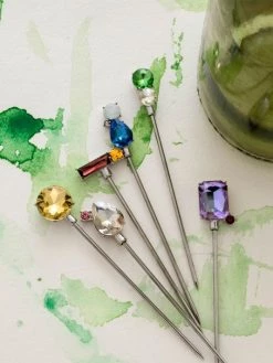 JOANNA BUCHANAN Jeweled Cocktail Picks 6-Piece Set -JOANNA BUCHANAN Sales unnamed file 75