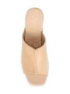 Sam Edelman Josselyn Leather Platform Clog Mules Whiskey -JOANNA BUCHANAN Sales unnamed file 842