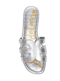 Sam Edelman Bay Metallic Leather Slides -JOANNA BUCHANAN Sales unnamed file 857