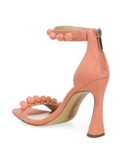 Sam Edelman Luella Embellished Suede Sandals Canyon Clay -JOANNA BUCHANAN Sales unnamed file 865
