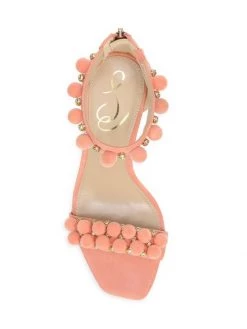 Sam Edelman Luella Embellished Suede Sandals Canyon Clay -JOANNA BUCHANAN Sales unnamed file 867