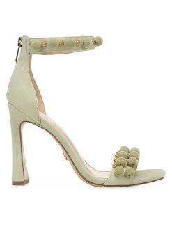 Sam Edelman Luella Embellished Suede Sandals Canyon Clay -JOANNA BUCHANAN Sales unnamed file 869