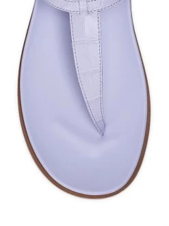 Sam Edelman Naomi Croc-Embossed Leather Thong Sandals -JOANNA BUCHANAN Sales unnamed file 883